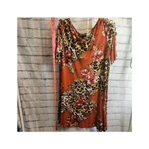 Goddess Animal and Flower Print Dress